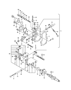 Yanmar Engine - Governor Diagram and Parts List for 467 4X4-1H013H-1H294H-37BKD010 Cub Cadet Lawn Tractor Accessories